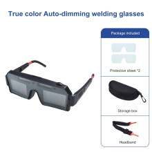Gafas de soldadura regulables con protección contra arco eléctrico y radiación solar.