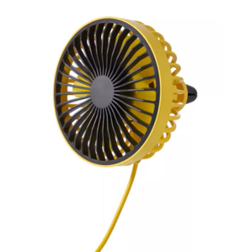 Mosiee Car Usb Fan With Night Light And 360 Rotating Clip 9107258579874
