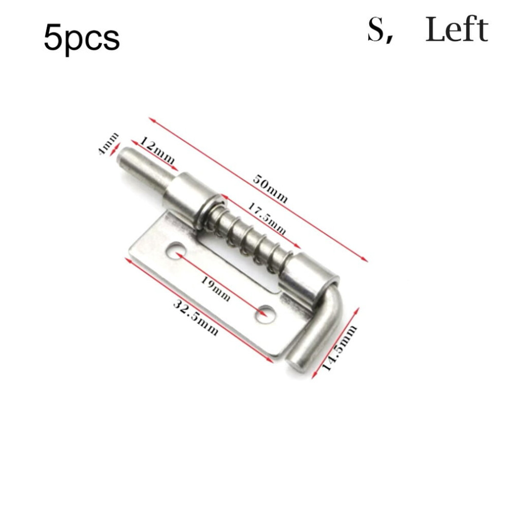 Spring Loaded Latch Security Barrel Bolt 5 Pcs 9314556084386