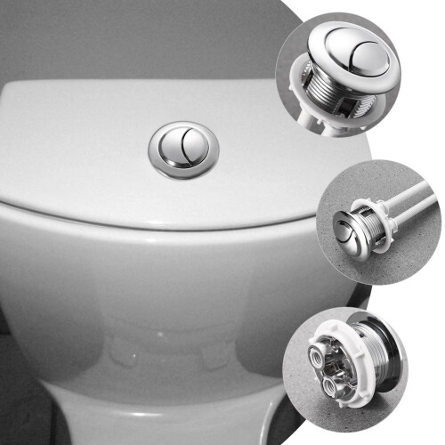 Toilet Tank Button Glacier Bay Round Head 3 Pcs 2