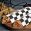 Black and White Checkered Wax Paper Sheets 12x12 Inch 3