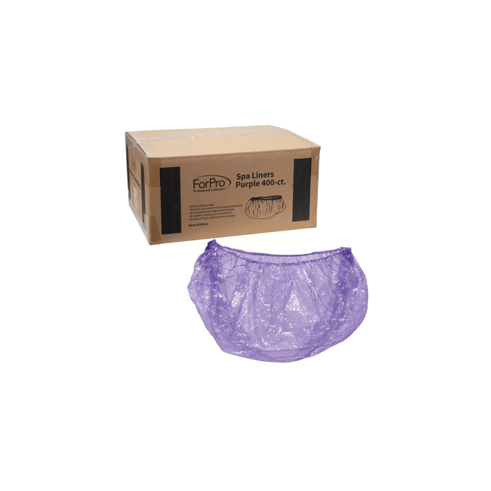 Pedicure Spa Liners Purple Disposable 400 Count