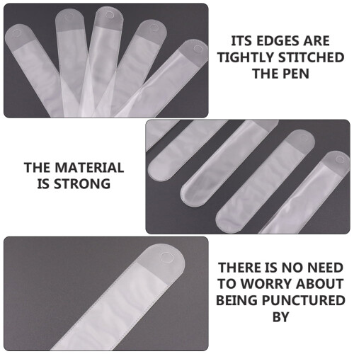 Pen Cases Frosted Transparent 25 Pcs 2