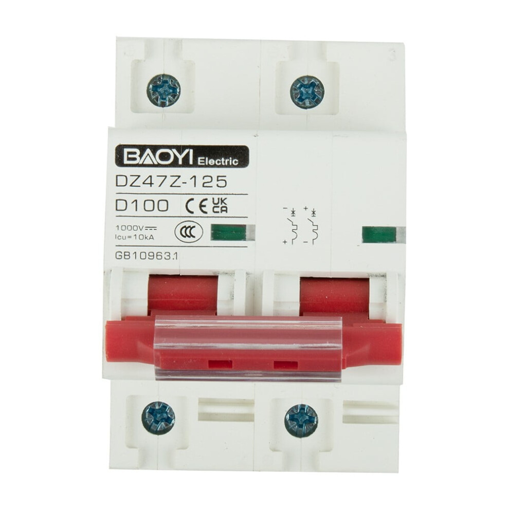 Dc Miniature Circuit Breaker 1000V 2P For Solar Pv Systems 9314556089480