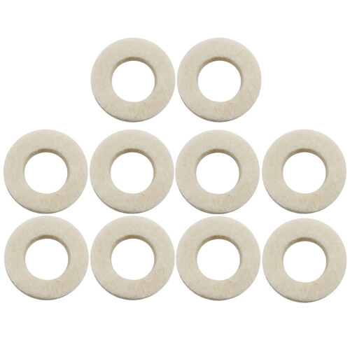 Trumpet felt washers cushion pads white 10 pcs 2