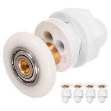 Shower Room Pulley Doors Metal Nylon Bearing 6 Pcs