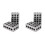 Precision Parallel Blocks Set Hardened Steel 4 pcs 25-75mm 1