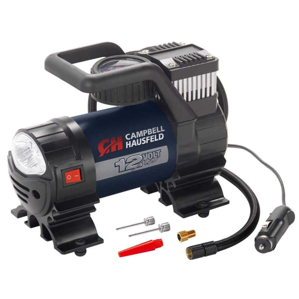 12V Portable Tire Inflator 150 Psi With Safety And Light 9107258620019