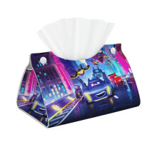 Étui en cuir pour boîte à mouchoirs rectangulaire Kleenex