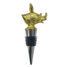 Bouchon de bouteille en verre en forme de tête de rhinocéros, bec verseur pour vin, 1 pièce