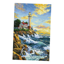 Lighthouse Embroidery Kit 11CT Stamped Stitch Set
