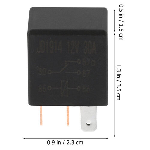 Bilrelé 12V 5-pinners 30A universal 2