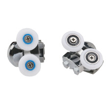 Shower Door Sliding Pulley Double Butterfly Roller 2-Pack