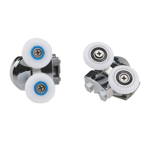 Shower Door Sliding Pulley Double Butterfly Roller 2-Pack