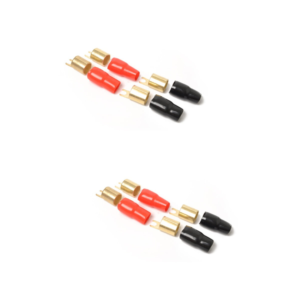 Spade Terminal Connectors Copper Crimp 4 Pairs 9107258583819