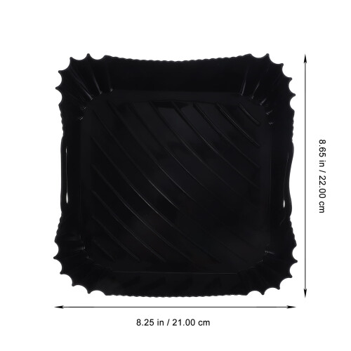 Air Fryer Roasting Pan Silicone Square Foldable 1 Pack 1
