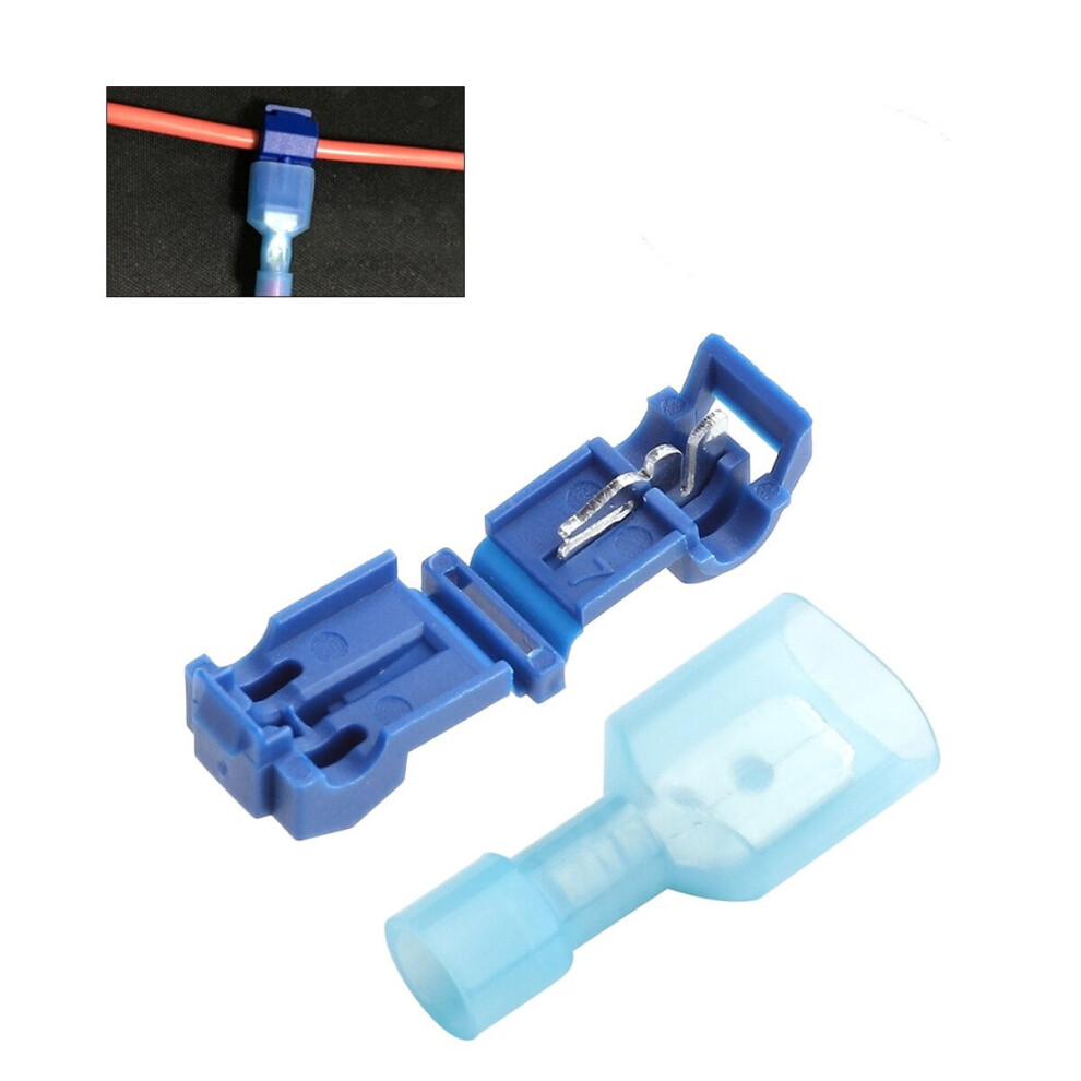 Blue Quick Splice Wire Terminals And Male Spade Connectors 9107258578921