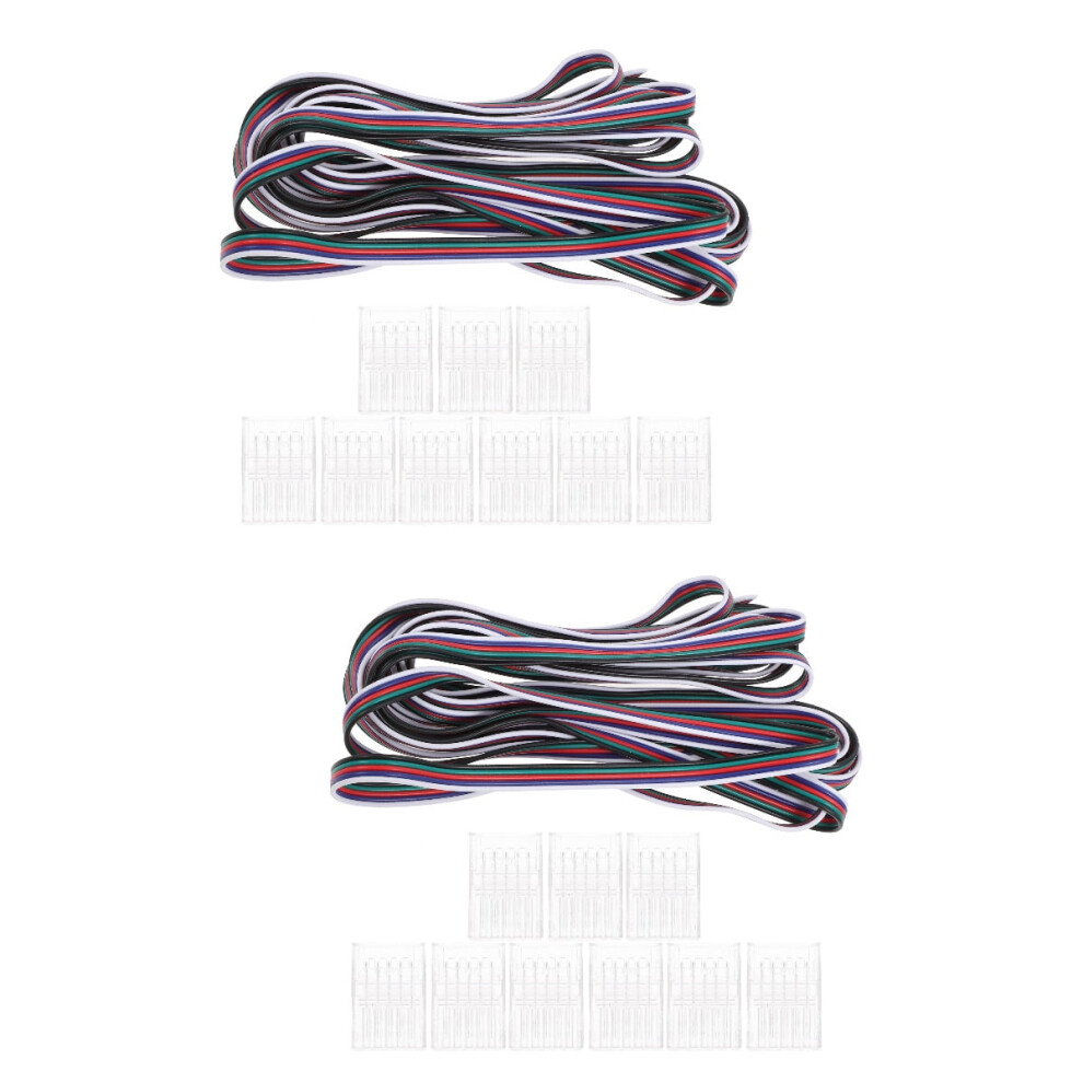 Led Strip Connector Solderless 10Mm 5-Pin Rgb 2 Sets 9107258578990