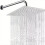 Square Rainfall Showerhead Stainless Steel Arm 8 inch 1