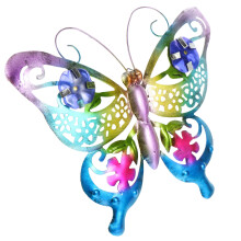 Metal Butterfly Wall Hanging Outdoor Christmas Decor 1 Piece