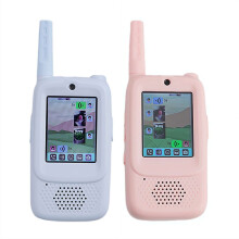 Walkie Talkies infantiles, paquete de 2, recargables, para uso en interiores y exteriores.