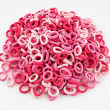 Gomas para el cabello de algodón multicolor, 350 unidades
