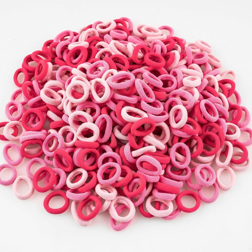 Gomas para el cabello de algodón multicolor, 350 unidades