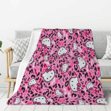 Κουβέρτα Hello Kitty από φλις, εξαιρετικά μαλακή 100x100 εκ.