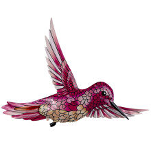 Decorazione da parete in metallo a forma di colibrì Kayannuo (1 pezzo)