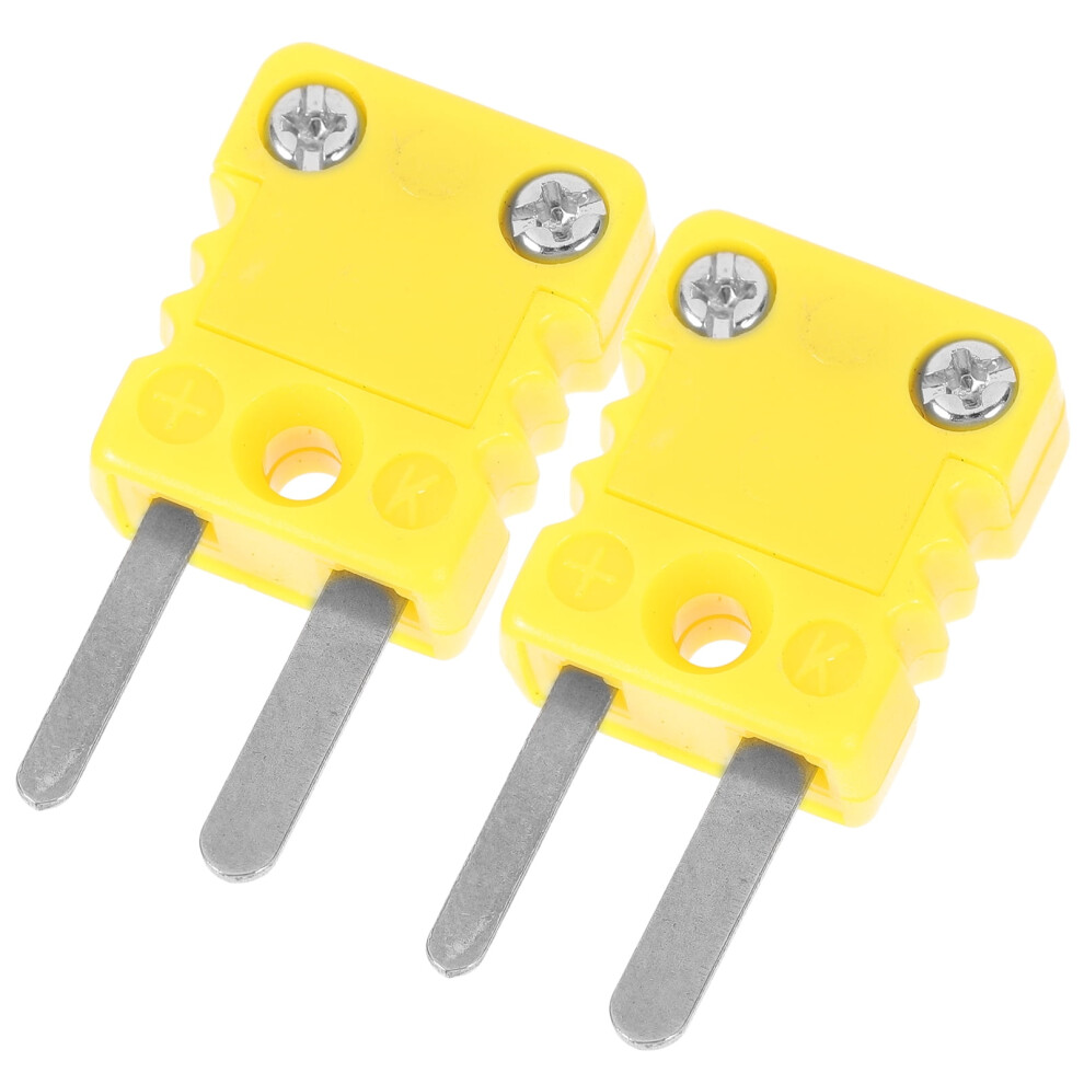 K Type Thermocouple Connectors Plastic Cable Plugs 2 Pcs 9107258582508