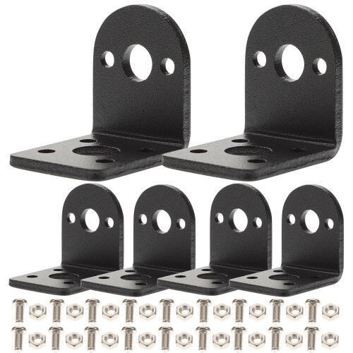 Conjunto de suportes de ferro para motor com caixa de engrenagens CC
