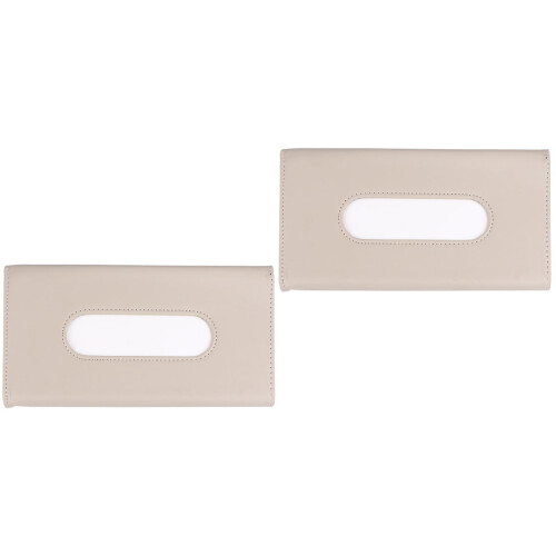 Holder til servietæske til bilskærm, beige, 2 stk.