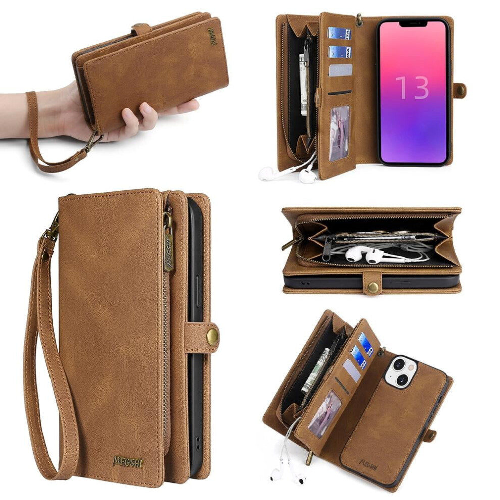 Leather Wallet Case For Iphone 13 Pro With Magnetic 9314556588266