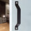 Barn Door Pull Handle Heavy Duty Black Iron 1 Pack 2
