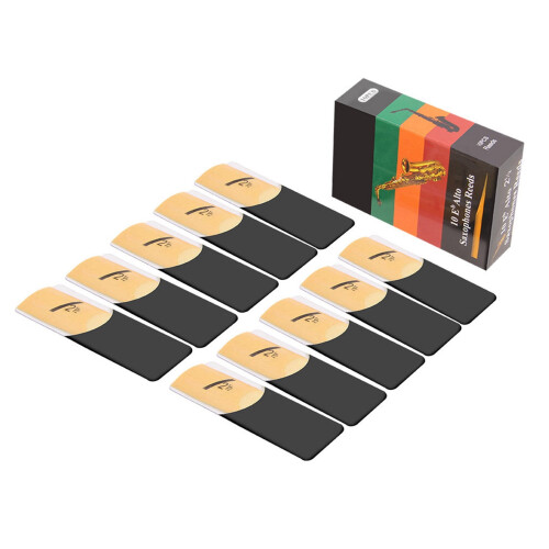 Rörblad för altsaxofon, styrka 1,5 till 3,5, 10-pack