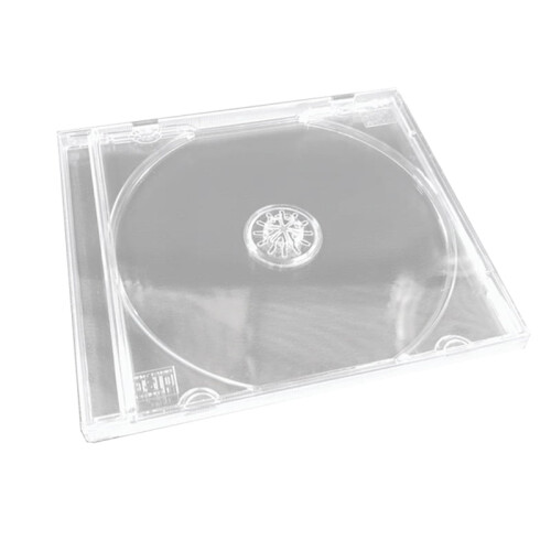 Transparant plastic cd/dvd-hoesje (los exemplaar)
