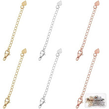 Gold Plated Necklace Extenders 18 pcs 3 colors