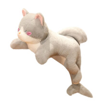 Plysch Kattkudde Mjuk Fluffig Leksak 61 cm