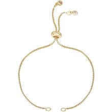 Chain Bracelet Making Kit 18K Gold Plated CZ Slider Chains