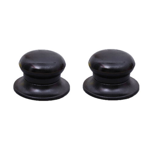 Kitchen Saucepan Lid Knob Black 2 pcs