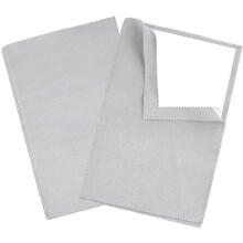 Silver Polishing Cloth 4-Layer Light Grey 2 Pcs