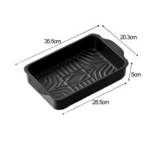 Grillad fisktallrik i kolstål, non-stick, 1 st.