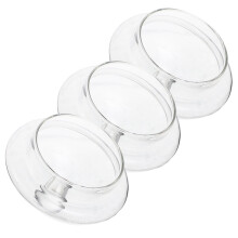 Couvercles de théière en verre à motif floral (3 pièces)