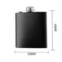 Mosiee whiskyflaska i rostfritt stål 6oz/8oz