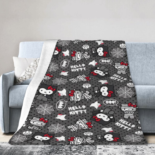 Plaid en flanelle Hello Kitty, 150 x 200 cm