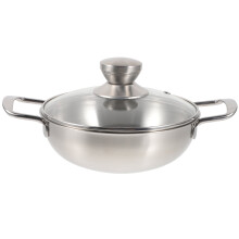 Non-Stick Mini Wok Cookware for Kitchen, Stainless Steel