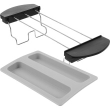 Silicone toaster lid and griddle set with cover and rack