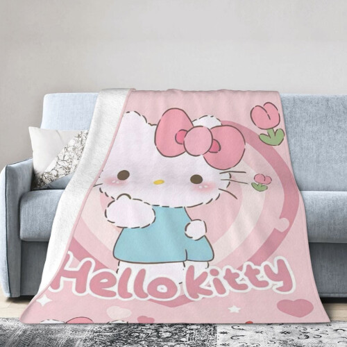 Κουβέρτα ξενοδοχείου Hello Kitty εξαιρετικά απαλή fleece 60x50 ίντσες