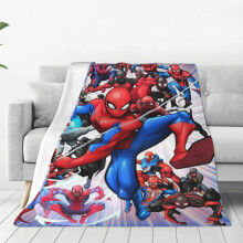 Spiderman blanket soft flannel fleece 40" x 30"