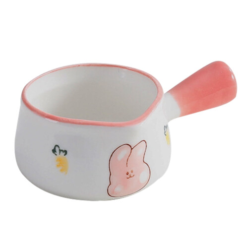 Ceramic Saucepan with Lid and Handle 1.5 Quart